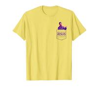 The Big Lebowski The Jesus Pocket Hit T-Shirt, Homme, Citron, M