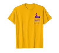 The Big Lebowski The Jesus Pocket Hit T-Shirt, Homme, Doré Vif, S