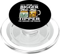 The Bigger The Tipper Barman Humour Fun PopSockets PopGrip pour MagSafe