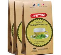 Thé bio Moringa Tulsi | Moringa + Basilic sacré | Ingrédients 100 % naturels | Thé vert petit-déjeuner | Sachets de thé écrus (60 sachets de thé)