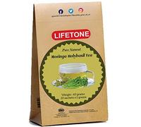Thé bio Moringa Tulsi | Moringa + Basilic sacré | Ingrédients 100 % naturels | Thé vert petit-déjeuner | Sachets de thé non blanchis (20 sachets de thé)