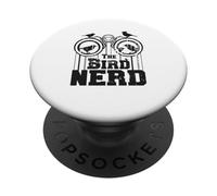 The Bird Nerd Birding Birding Birdwatcher Mème d'observation d'oiseaux sur Twitch PopSockets PopGrip Adhésif