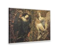 The Birds Of Joy And Sorrow - Sirin And Alkonost by A.R.K. Horton - Décoration murale - Affiche familiale, bar, restaurant, garage, café - Cadre cadeau - 16 x