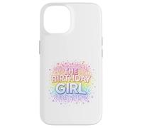 The Birthday Girl | Rétro Groovy Rainbow Sparkle Stars Coque pour iPhone 14