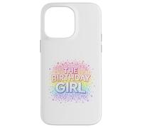 The Birthday Girl | Rétro Groovy Rainbow Sparkle Stars Coque pour iPhone 14 Pro Max