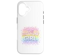 The Birthday Girl | Rétro Groovy Rainbow Sparkle Stars Coque pour iPhone 16