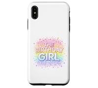 The Birthday Girl | Rétro Groovy Rainbow Sparkle Stars Coque pour iPhone XS Max