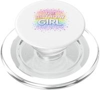 The Birthday Girl | Rétro Groovy Rainbow Sparkle Stars PopSockets PopGrip pour MagSafe