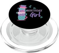 The Birthday Girl Tea Party Theme Matching Family Party PopSockets PopGrip pour MagSafe