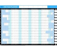 THE BITS N BOBS SHOP - Calendrier mural académique 2024/2025 A1 59,4 x 84,1 cm avec mini calendrier 2026