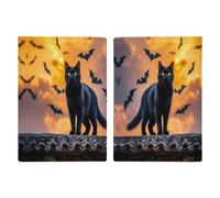The Black Cat Is Pacing on The Roof Passport Protector Slim Passport Holder for Travel Essentials Compact Passport Sleeve Lightweight Wallet for Travel Style, 20,3 x 13,8 cm, Style :, 20.3x13.8cm