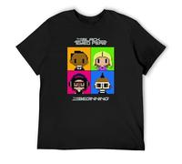 The Black Eyed Peas Fashionable Mens Black T-Shirt Top Unisex Tee XL