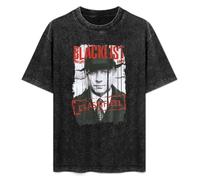 The Blacklist TV Show Red Rat Poster Men's Summer Casual Wash Tee Tops Size M
