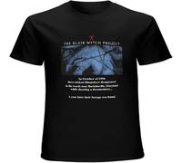 The Blair Witch Project Mens T-Shirt Printed Graphic Top Unisex Tee Black 3XL