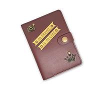 The Bling Stores Housse de passeport en similicuir avec citations « to Travel is to Live » pour homme et femme, marron, Medium
