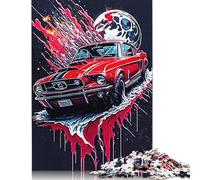The Blood Car on Game Puzzle de 1000 Pièces pour Adultes, Puzzles en Papier pour Adultes et Adolescents, Jouets de Divertissement Familial, 38 x 26 cm/1000 Pièces