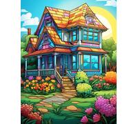 The Blooming Countryside: 500 Pages of Farm Life and Flower-Filled Homesteads.: The perfect coloring journey through farmhouse beauty and floral serenity.