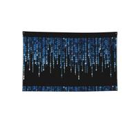 The Blue Binary Drapeau mural décoratif en polyester avec bords cousus pour concerts de musique et fêtes