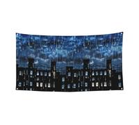 The Blue Binary Printing Christmas Halloween Party Banner Durable Hanging Decor Convient pour Home Garden Bar Décorations