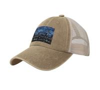 The Blue Binary Printing Cowboy Chapeau d'été réglable Design classique, dos en maille pour la respirabilité Taille unique pour l'extérieur, naturel, Taille unique