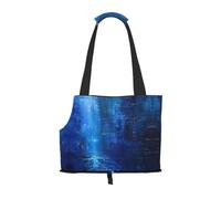 The Blue Binary Sac de transport pour chien et chat Motif lapin Bleu