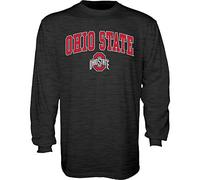 The Blue Brand NCAA Ohio State Buckeyes T-Shirt à Manches Longues pour Homme Gris chiné foncé Taille L