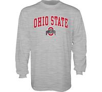 The Blue Brand NCAA Ohio State Buckeyes T-Shirt à Manches Longues pour Homme Gris Taille L