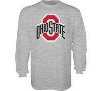 The Blue Brand NCAA Ohio State Buckeyes T-Shirt à Manches Longues pour Homme Gris Taille M