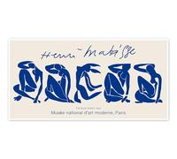 The Blue Nudes, Paris 1952 Poster de Henri Matisse 100 x 50 cm Bleu Tableaux Décoration murale