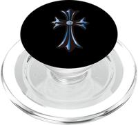 The Blue Topaz Cross Diamonds PopSockets PopGrip pour MagSafe