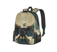The Blue-Winged Bear Eagle Sac à dos léger pour voyage, randonnée, trajets quotidiens d'affaires, sac à dos pour ordinateur portable rose pour homme et femme