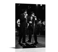 The Blues Brothers Black White Toile Poster Décoration Salon Art Mural Chambre Peinture Impression Murale Peinture Art Moderne Maison Garçon Chambre Impression Peinture Fille Vacances Murale 24 x 3 cm