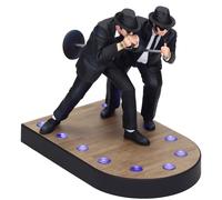 THE BLUES BROTHERS STATUE JAKE & ELWOOD With LIGHT UP SCENE 18 cm SD TOYS