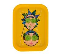 The Boat Rolling Tray Rick and Morty Original 27,5 x 17,5 cm - Articles pour fumeurs - Accessoires à rouler - Plastique recyclable - Cadeau pour fumeurs
