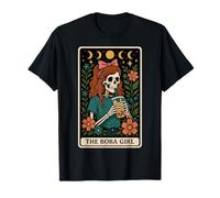 The Boba Girl Bubble Tea Carte de Tarot Motif Lune sorcière T-Shirt