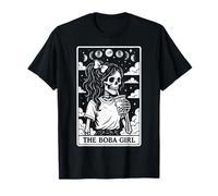 The Boba Girl Bubble Tea Carte de Tarot Motif Lune sorcière T-Shirt