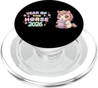 Thé Boba Kawaii Zodiac Chinois 2026 Année du Cheval PopSockets PopGrip pour MagSafe