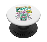 Thé Boba Thé Thé Japonais Halloween Pastel Goth PopSockets PopGrip Adhésif