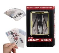 The Body Deck Cartes à jouer amusantes et transparentes Anatomie humaine Squelette Image 3D du corps humain Cartes de jeu Mannequin Body Deck Squelette Cartes à jouer