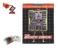 The Body Deck - Cartes à jouer d'anatomie squelette - Cartes d'apprentissage de l'anatomie humaine - Cartes à jouer transparentes - Idéal pour les étudiants, les éducateurs et les collectionneurs