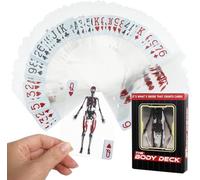 The Body Deck, Squelette Halloween Cartes, Cartes à Jouer Humaines Transparentes, Image 3D Anatomie Humaine Cartes à Jouer, The Poker for Magic Games, Anatomie Humaine pour Etudiants en Médecine