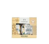 The Body Shop Soothe & Smooth Almond Milk Treats Coffret cadeau de vacances pour soins du corps, végétalien, ensemble de 2 pièces