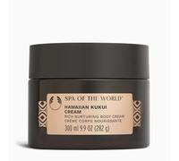 The Body Shop Spa of the World Crème corporelle hawaïenne Kukui (1 x 300 ml), crème hydratante luxueuse pour le corps à l'huile de kukui, beurre de karité et huile de noix du Brésil, crème florale