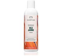 The Body Shop Wild Jasmine Gel douche végétalien hydratant et énergisant au parfum de jasmin indien, de feuilles de violette et d'iris blanc, 91 % d'ingrédients naturels, 250 ml