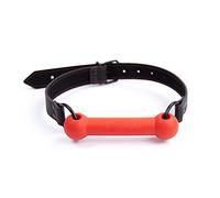 The Bondage Locker Fantasy and Fetish Quality Silicone Bit Gag Slave Sub Gag, Red