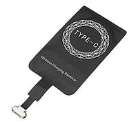 The Bondage Locker Récepteur de Charge sans Fil Qi Adapter Type C, récepteur de Charge sans Fil USB-C Qi Ultra Fin pour Huawei P30/P20, LG V20, HTC 10 et Autres téléphones compatibles Qi Noir