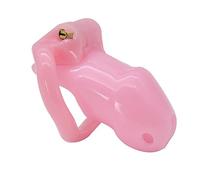 The Bondage Locker Resin Cage Belt Chastity Device, Pink