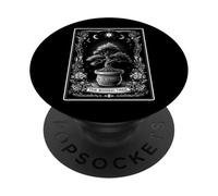 The Bonsai Tree Carte de Tarot Zen Japonaise Motif Lune sorcière PopSockets PopGrip Adhésif