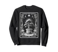 The Bonsai Tree Carte de Tarot Zen Japonaise Motif Lune sorcière Sweatshirt