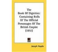 The Book of Dignities Joseph Haydn (Auteur)